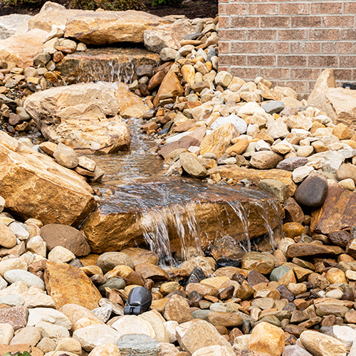 Stone Waterfall Installation
